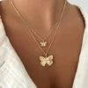 BUTTERFLY ON FIGARO NECKLACE