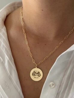 ENGRAVED DOG NECKLACE