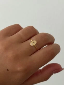 ENGRAVED INITIAL RING