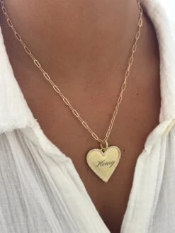 ENGRAVED BE MINE NECKLACE