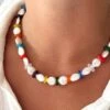 RAINBOW PEARL NECKLACE