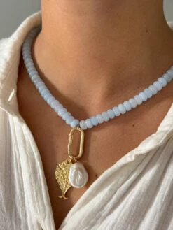 CHARMED GEMSTONE NECKLACE