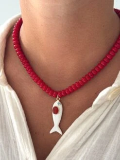 WALLAND IN RED NECKLACE