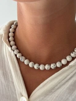 CASHMERE BEADED NECKLACE