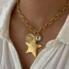 BIG STAR TRIO NECKLACE