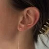 14K THREADER EARRINGS