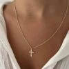 FLORA CROSS NECKLACE