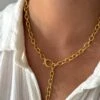 GOLD LARIART NECKLACE