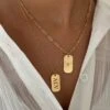 ENGRAVED TAG NECKLACE