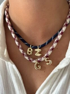 LETTER ON PARACORD NECKLACE