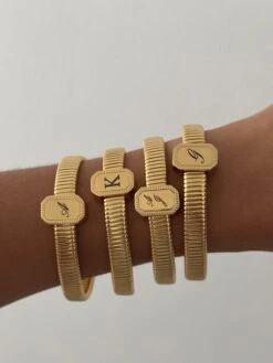 ENGRAVED AVALON BANGLE -Alv Jewels Tezza 6481