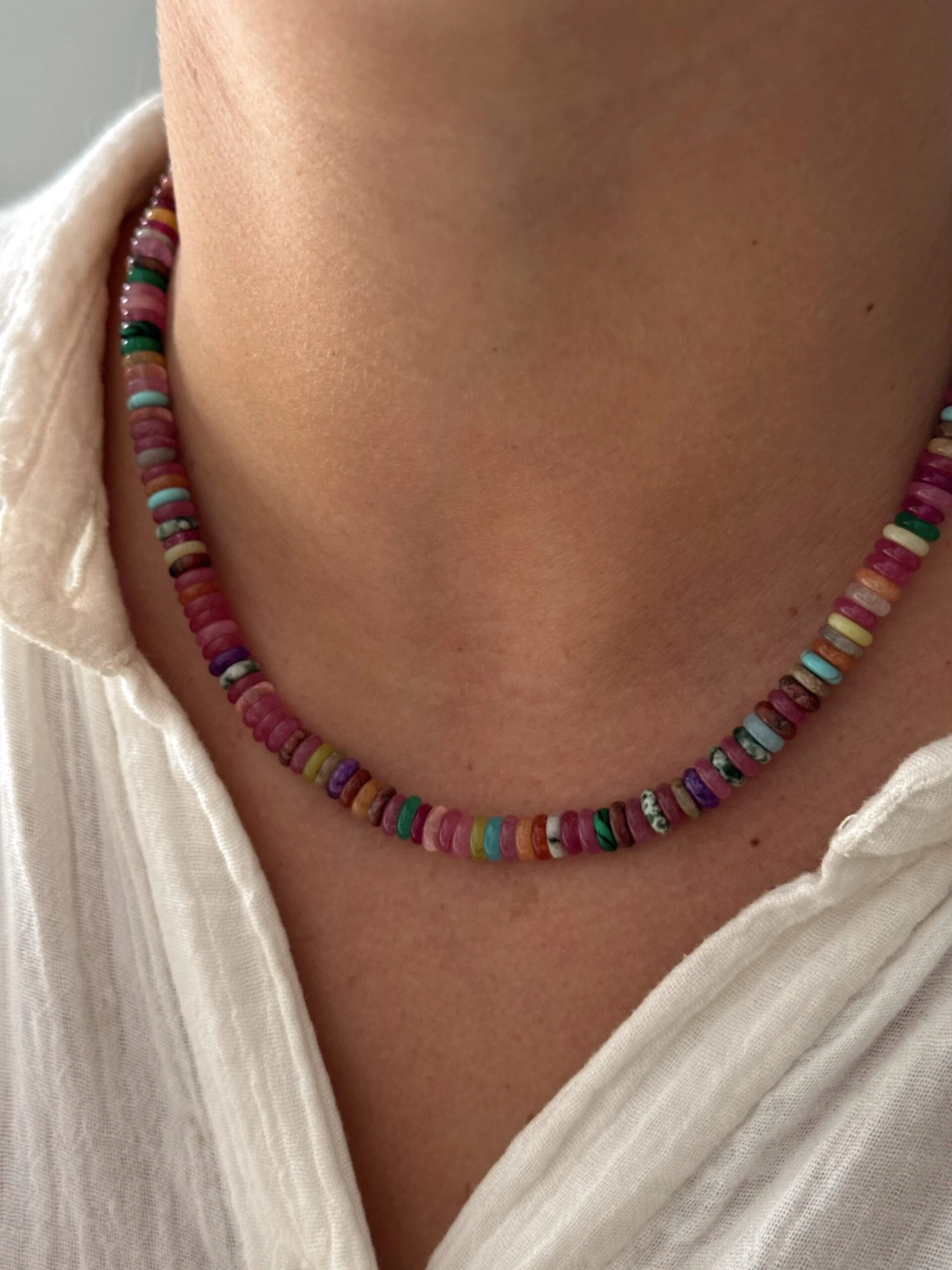 RAINBOW ANGUILLA NECKLACE 1 RAINBOW ANGUILLA NECKLACE