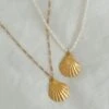 GOLD SHELL NECKLACE