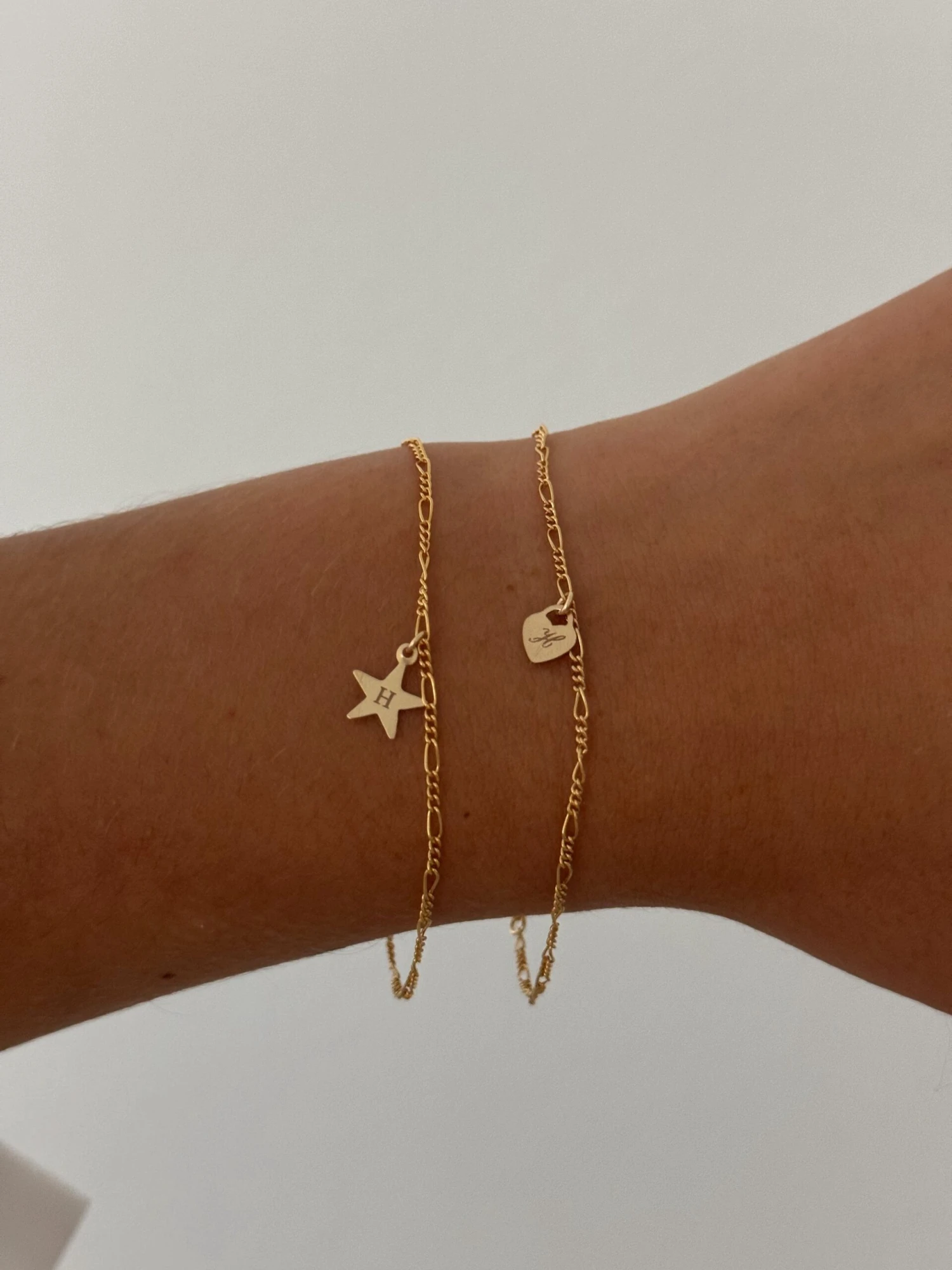 ENGRAVED INITIAL CHARM BRACELET