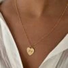 ENGRAVED HEART NECKLACE