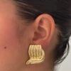 FAN STUD EARRINGS