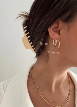 CLASSIC FILLED HOOPS -Alv Jewels page020